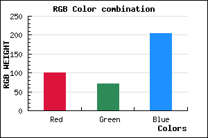 rgb background color #6547CD mixer