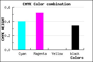 #6551A9 color CMYK mixer