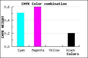 #6553CD color CMYK mixer