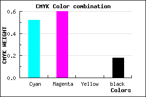 #6553D2 color CMYK mixer