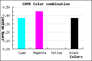 #6559A1 color CMYK mixer