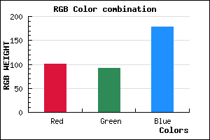 rgb background color #655CB2 mixer