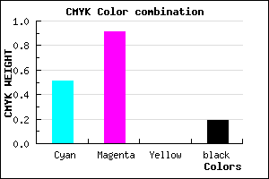 #6613CF color CMYK mixer