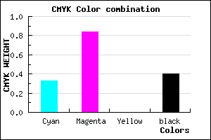 #661999 color CMYK mixer