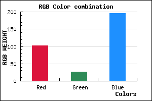 rgb background color #661AC4 mixer