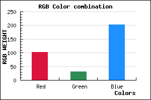 rgb background color #661FCB mixer