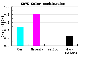 #6624C0 color CMYK mixer