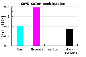 #6625AB color CMYK mixer