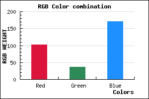 rgb background color #6625AB mixer