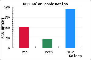 rgb background color #662CBE mixer