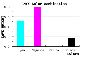 #662CD4 color CMYK mixer