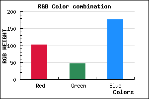 rgb background color #662FB1 mixer