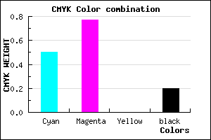 #6630CD color CMYK mixer