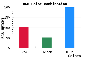 rgb background color #6633C7 mixer