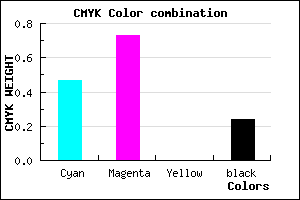 #6635C1 color CMYK mixer