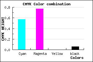 #6637EF color CMYK mixer