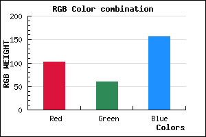 rgb background color #663C9C mixer