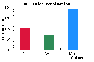 rgb background color #6645BE mixer