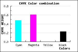 #664DC5 color CMYK mixer