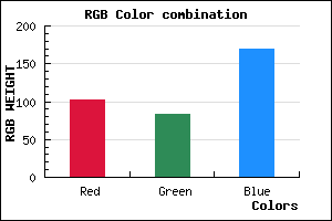 rgb background color #6653AA mixer