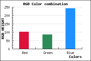 rgb background color #6655F3 mixer