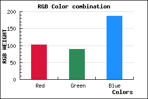 rgb background color #6659BB mixer