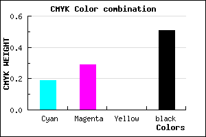 #665A7E color CMYK mixer