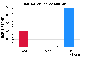 rgb background color #6700F0 mixer