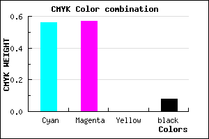 #6765EB color CMYK mixer