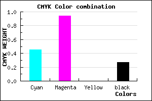 #670CBA color CMYK mixer