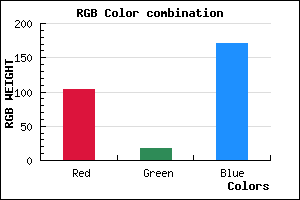 rgb background color #6712AB mixer