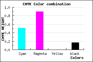 #6716D3 color CMYK mixer