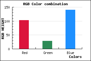 rgb background color #671C8C mixer