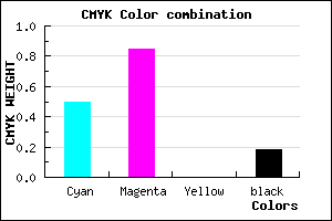 #6720D0 color CMYK mixer
