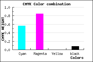 #6722EA color CMYK mixer