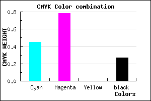 #6728BA color CMYK mixer