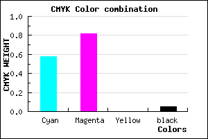 #672BF3 color CMYK mixer