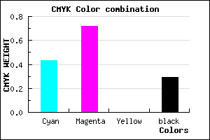 #6733B4 color CMYK mixer