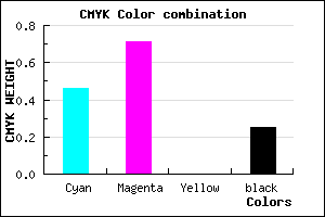#6737BF color CMYK mixer