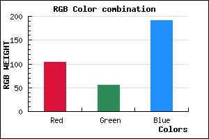 rgb background color #6737BF mixer