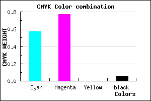 #6738F2 color CMYK mixer