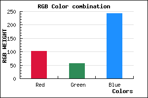 rgb background color #6738F2 mixer