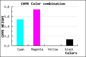 #673ADF color CMYK mixer