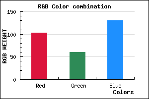 rgb background color #673C82 mixer