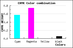#673EF1 color CMYK mixer