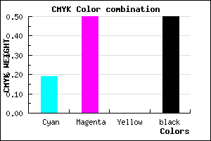 #673F7F color CMYK mixer