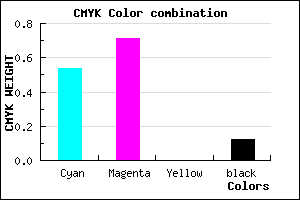#6740E0 color CMYK mixer