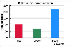 rgb background color #6745DB mixer