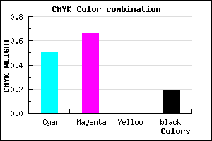 #6746CE color CMYK mixer