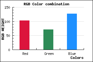 rgb background color #67477F mixer